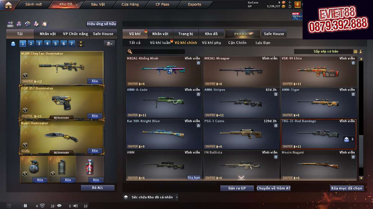 shop acc cf uy tin gia re